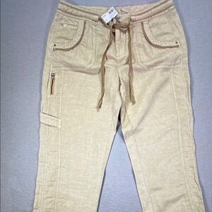 Men's Cargo Pants in Light Beige - Casual Utility Style